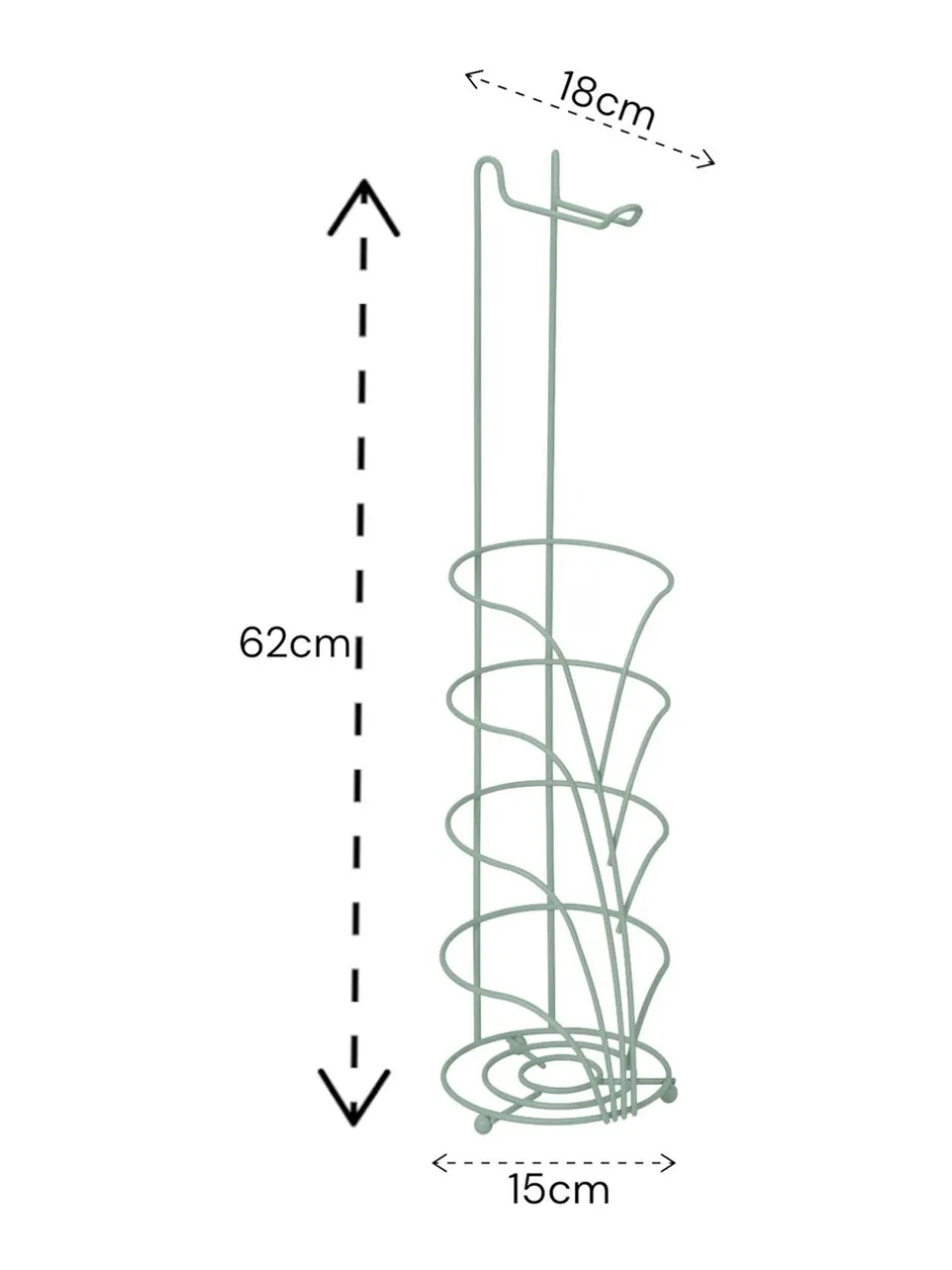 Badkameraccessoires|Showerdrape Vertu Toilet Roll & Spare Holder & Over Dook Hook Set Grijs-groen