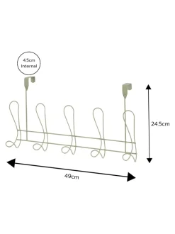 Badkameraccessoires|Showerdrape Vertu Toilet Roll & Spare Holder & Over Dook Hook Set Grijs-groen