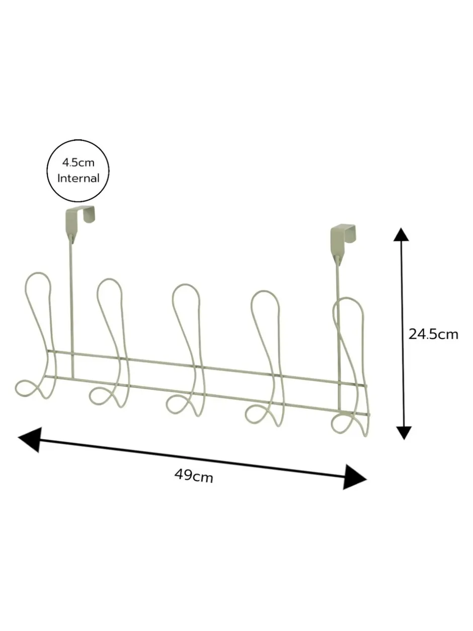 Badkameraccessoires|Showerdrape Vertu Toilet Roll & Spare Holder & Over Dook Hook Set Grijs-groen