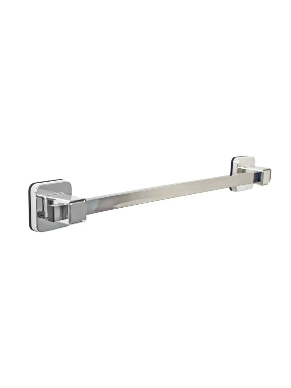 Badkameraccessoires|Showerdrape zuignap wandgemonteerde handdoekenrail Pushloc