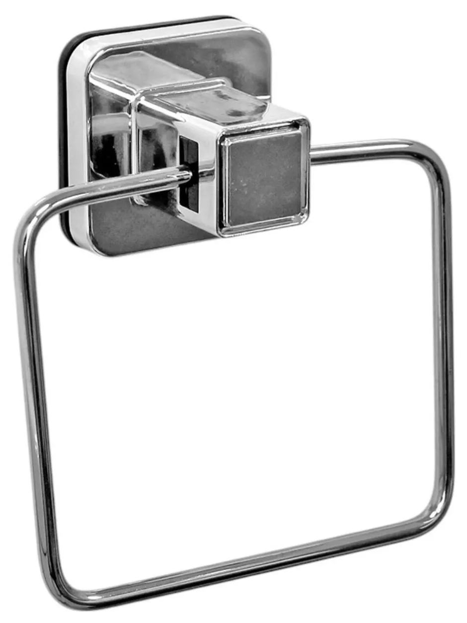 Badkameraccessoires*Showerdrape zuignap wandgemonteerde handdoekenring Pushloc