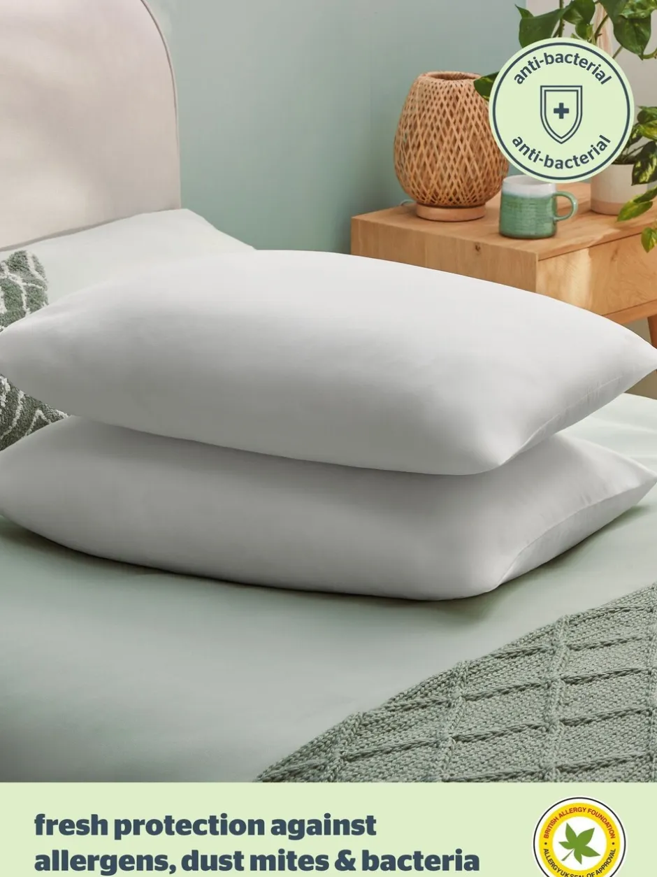 Dekbedden En Kussens|Silentnight - Verpakking van 2 medium anti-allergiekussens