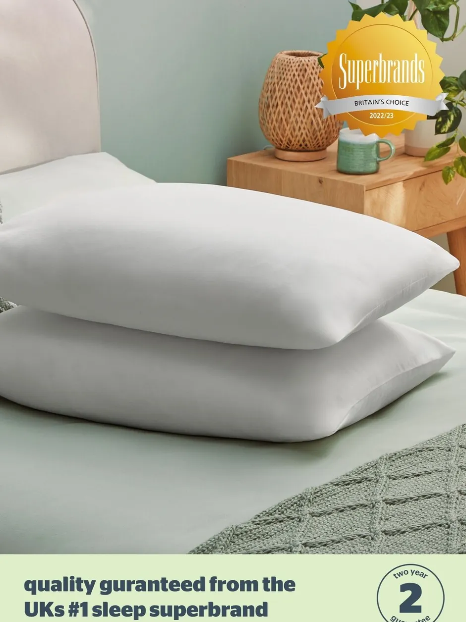 Dekbedden En Kussens|Silentnight - Verpakking van 2 medium anti-allergiekussens