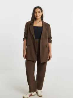 Kostuums En Werkkleding*Simply Be oversized blazer met enkele rij knopen