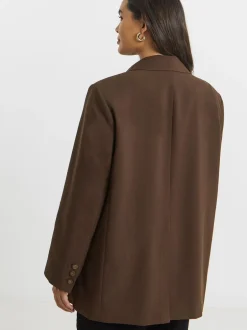 Kostuums En Werkkleding*Simply Be oversized blazer met enkele rij knopen