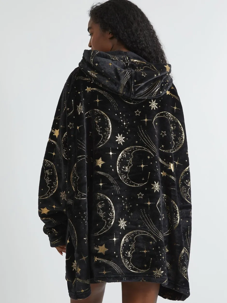 Alle Nacht- En Loungekleding|Skinnydip Celestial Gold Blanket Hoodie