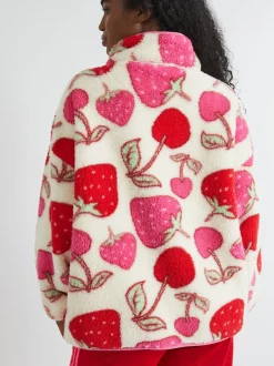 Sportkleding|Hoody's En Sweatshirts|Skinnydip Cherry and Strawberry Longline Fleece
