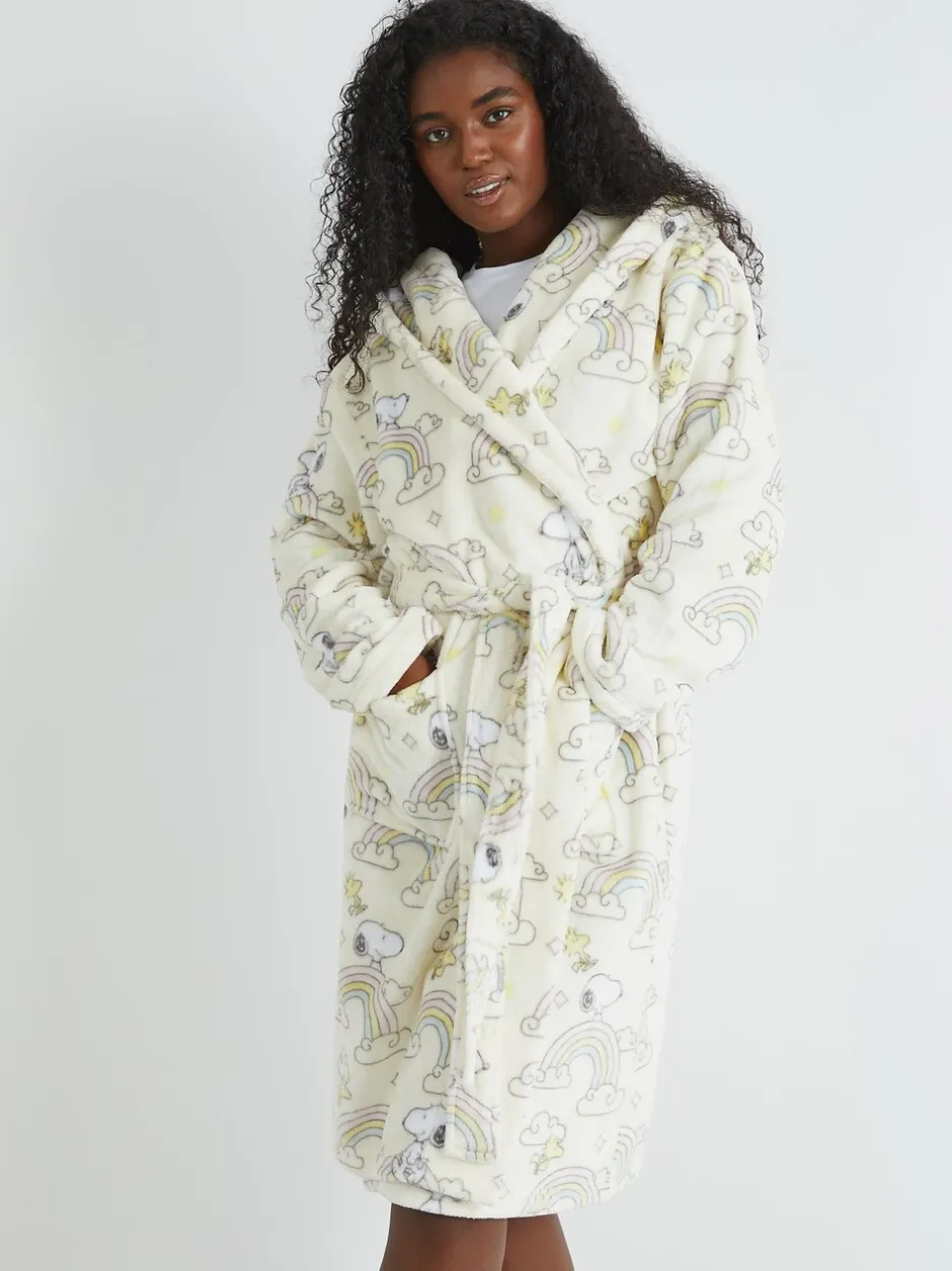 Badjassen*Skinnydip Peanuts x Snoopy Rainbow Print Dressing Robe