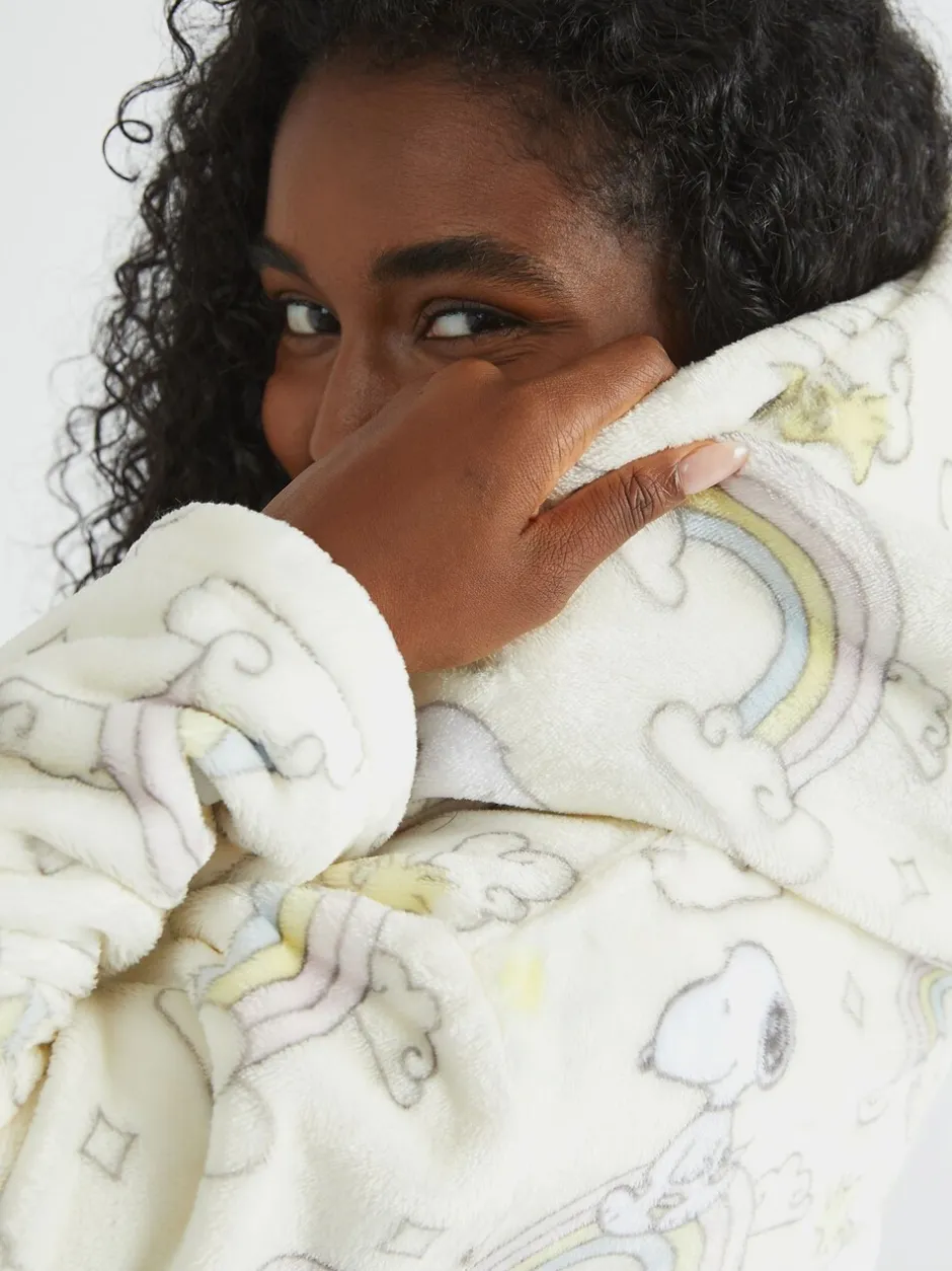Badjassen*Skinnydip Peanuts x Snoopy Rainbow Print Dressing Robe