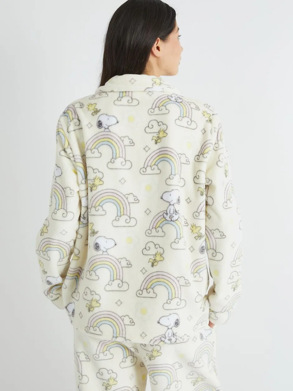 Pyjama's*Skinnydip Peanuts x Snoopy Rainbow Fleece Pyjamas Set