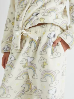 Pyjama's*Skinnydip Peanuts x Snoopy Rainbow Fleece Pyjamas Set