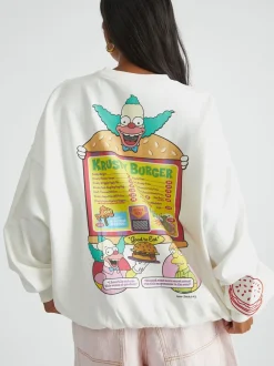 Hoody's En Sweatshirts*Skinnydip The Simpsons x Krusty Burger Sweatshirt