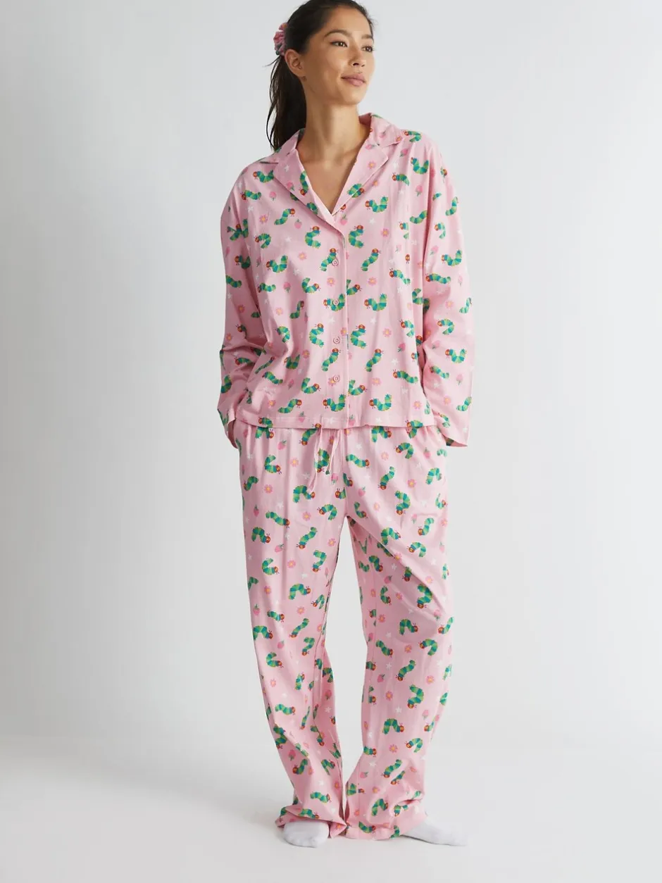 Pyjama's|Loungewear*Skinnydip The Very Hungry Caterpillar x Pyjama Set in Pink
