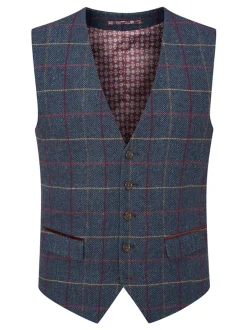 Vesten|Skopes Doyle Modieus gilet van tweed wolmix