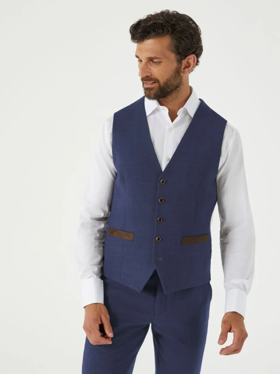 Vesten*Skopes Guildford Suit Soft Touch Check Waistcoat