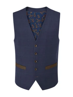 Vesten*Skopes Guildford Suit Soft Touch Check Waistcoat