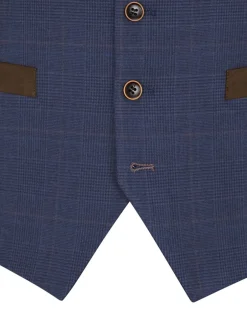 Vesten*Skopes Guildford Suit Soft Touch Check Waistcoat
