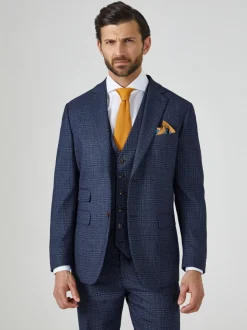 Blazers En Business-Jasjes|Pakken|Skopes maatgesneden Woolf geruit pak: colbert