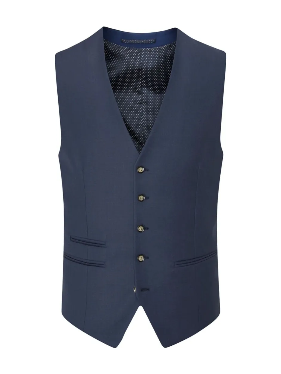 Vesten|Skopes Tailored Fit Wool Blend Joss Suit Waistcoat