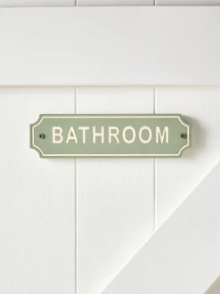 Decoraties*Next Slogan op het Badkamerdeurbord Saliegroen