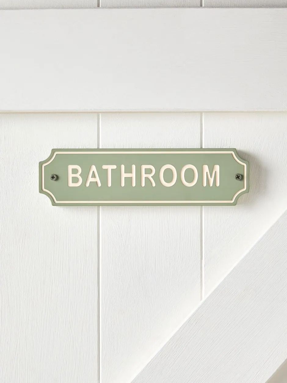 Decoraties*Next Slogan op het Badkamerdeurbord Saliegroen
