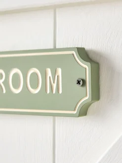 Decoraties*Next Slogan op het Badkamerdeurbord Saliegroen