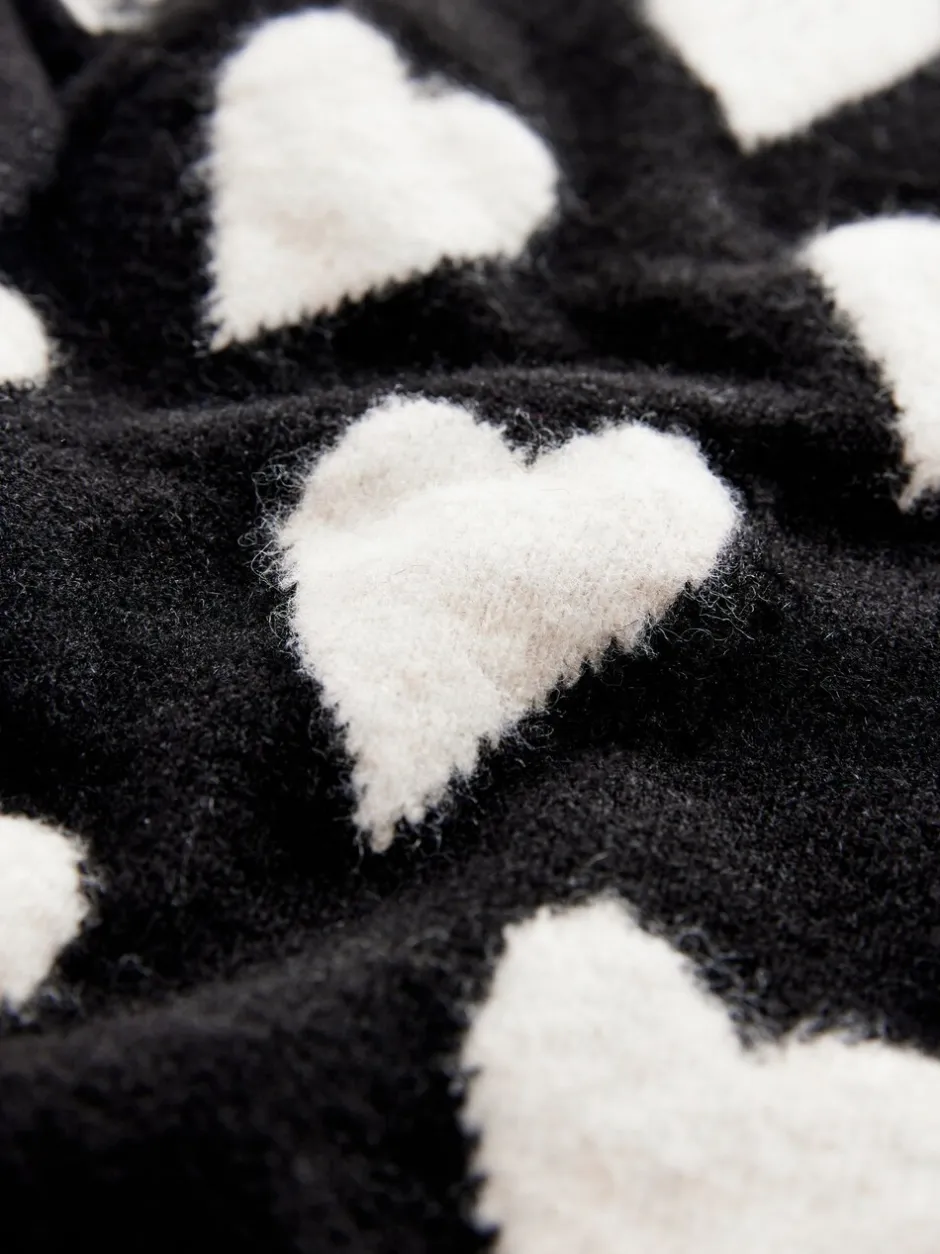 Gebreide Kleding*smALLSAINTS Amore Hart Meisjes Lang Gebreid Vest