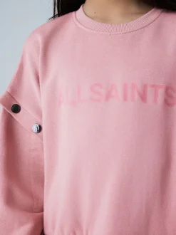 Gebreide Kleding*smALLSAINTS Amphia Flocked Logo Sweat Mock Dress