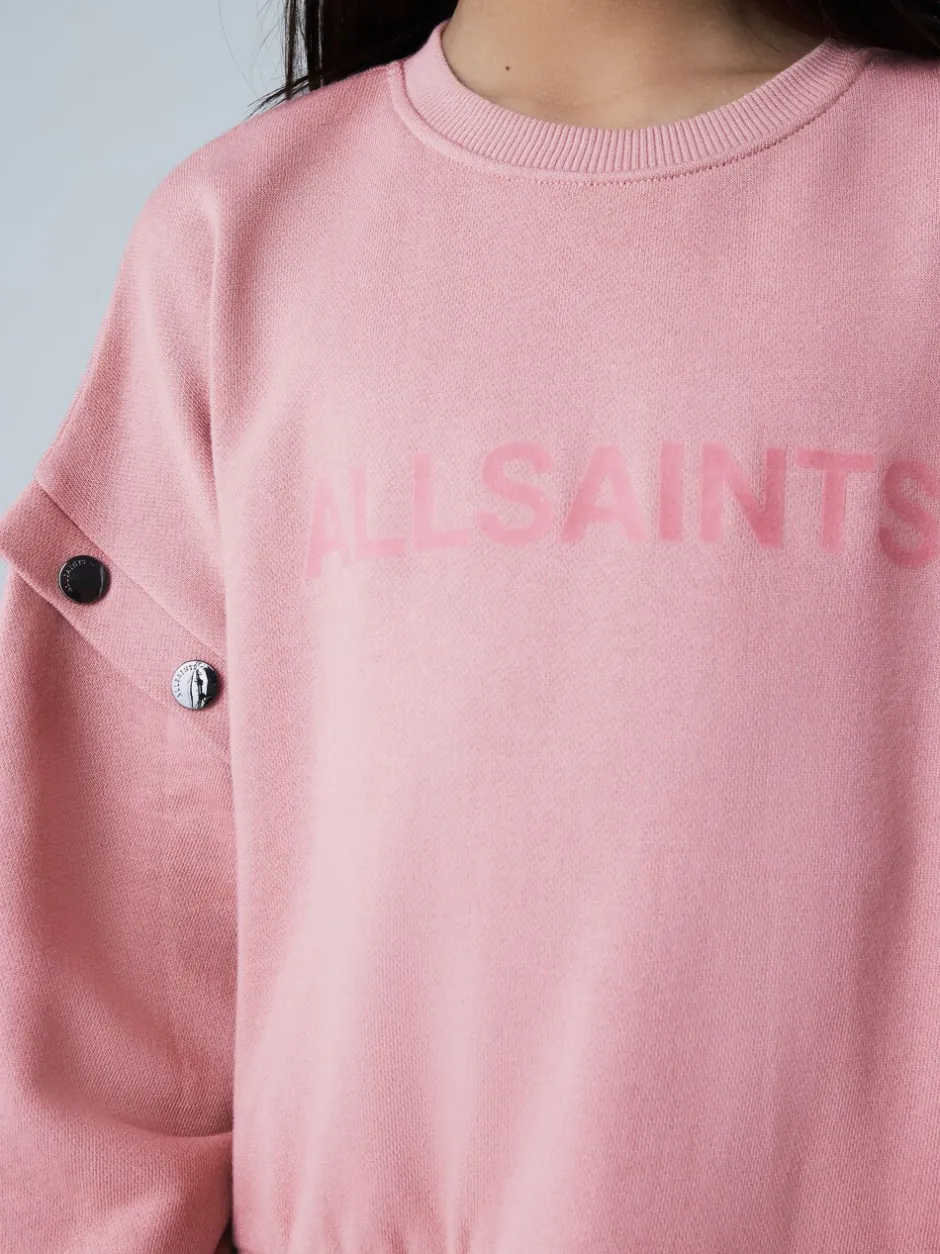 Gebreide Kleding*smALLSAINTS Amphia Flocked Logo Sweat Mock Dress