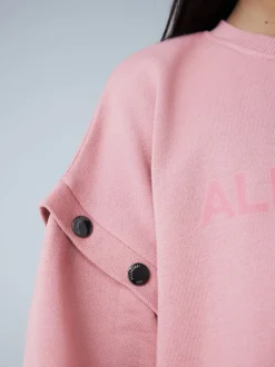 Gebreide Kleding*smALLSAINTS Amphia Flocked Logo Sweat Mock Dress