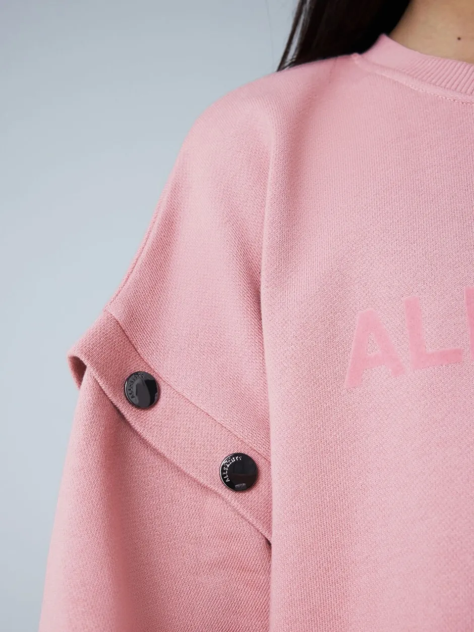 Gebreide Kleding*smALLSAINTS Amphia Flocked Logo Sweat Mock Dress