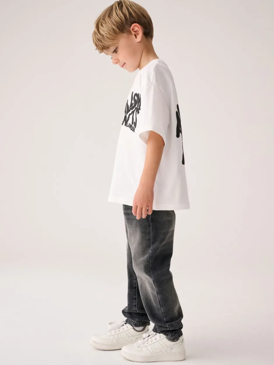 Jeans|smALLSAINTS Boys Straight Fit Denim 100% Cotton Jeans