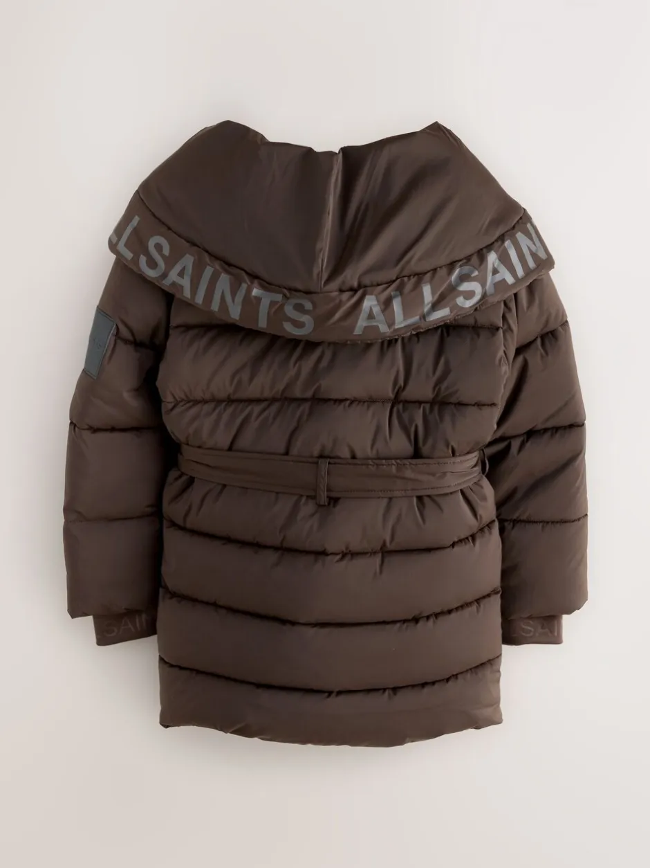 Jassen En Jacks|smALLSAINTS Gevoerde jas met strikceintuur