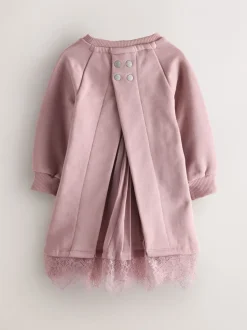 Jurken|Jurken|smALLSAINTS Lee Lace Younger Girls Sweat Dress