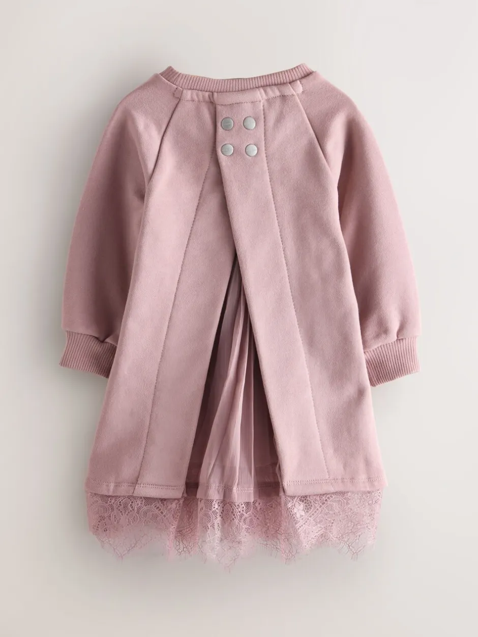 Jurken|Jurken|smALLSAINTS Lee Lace Younger Girls Sweat Dress