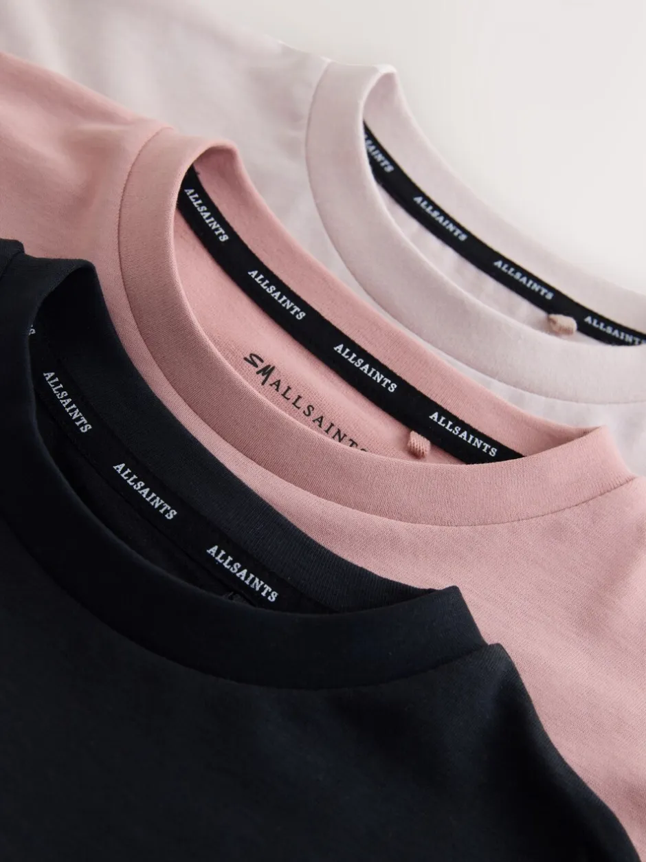 T-Shirts*smALLSAINTS Script Logo Crew Neck Relaxed T-Shirts 3 Pack