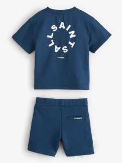 Shorts*smALLSAINTS Tierra set van T-shirt en sweatshorts voor jonge jongens, van 100% katoen