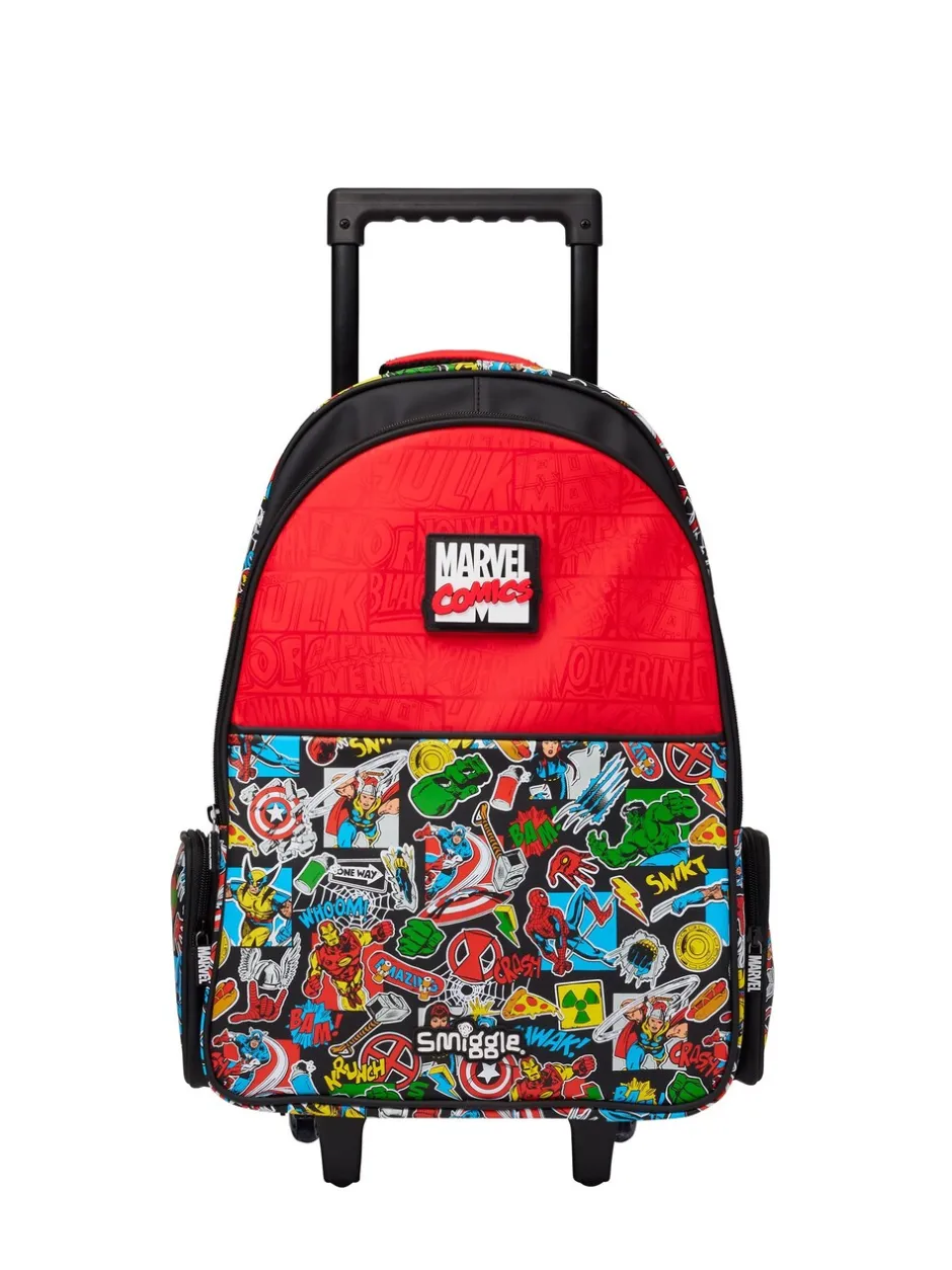 Tassen|Tassen|Smiggle Marvel Trolley Backpack with Light Up Wheels