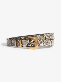 Ceintuurs|Friends Like These - Belts 3 Pack Snake Print, Burgandy and Black