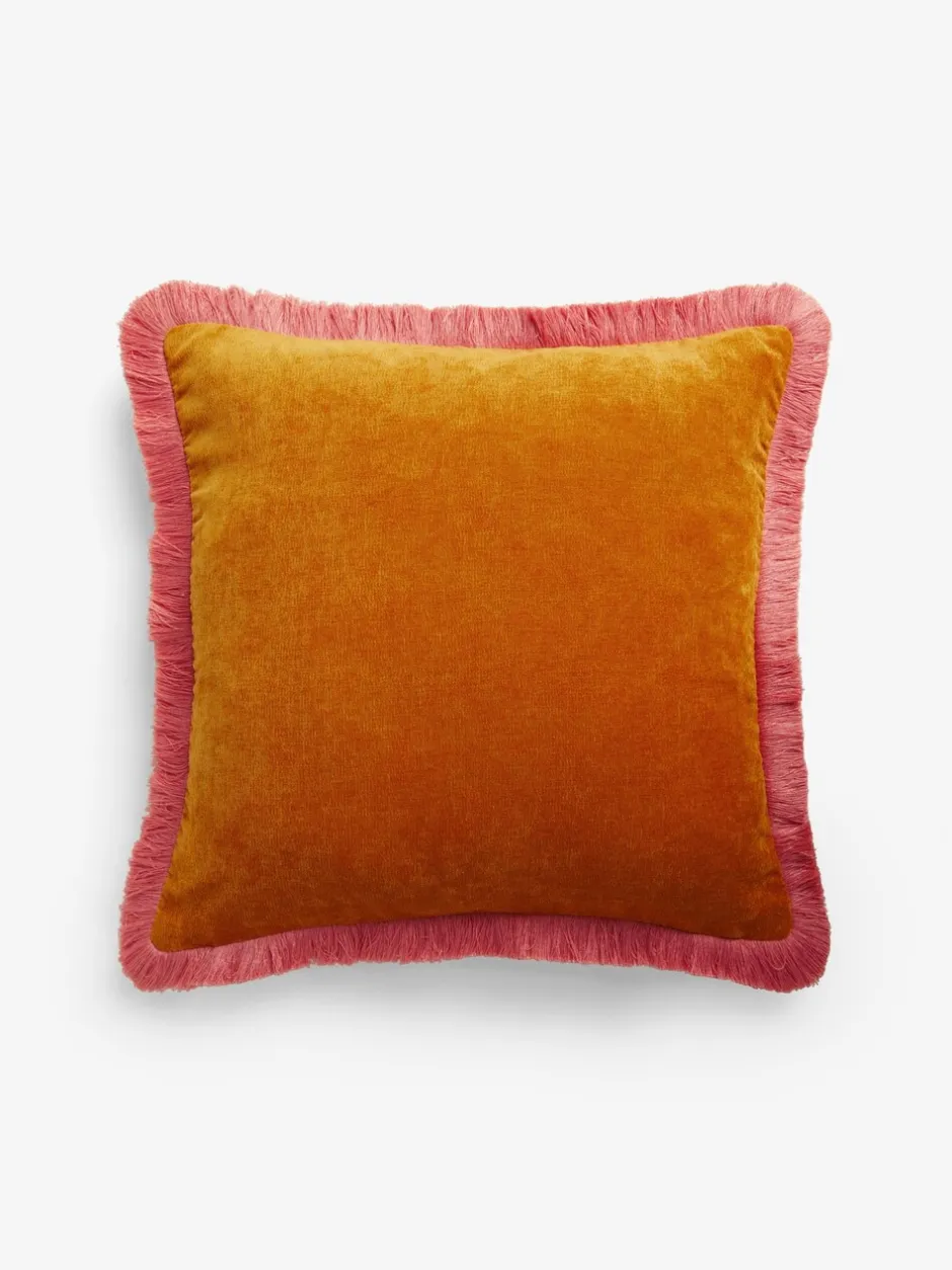 Kussentjes En Plaids|Kussentjes En Plaids|Next Soft Velour Contrast Fringe Cushion