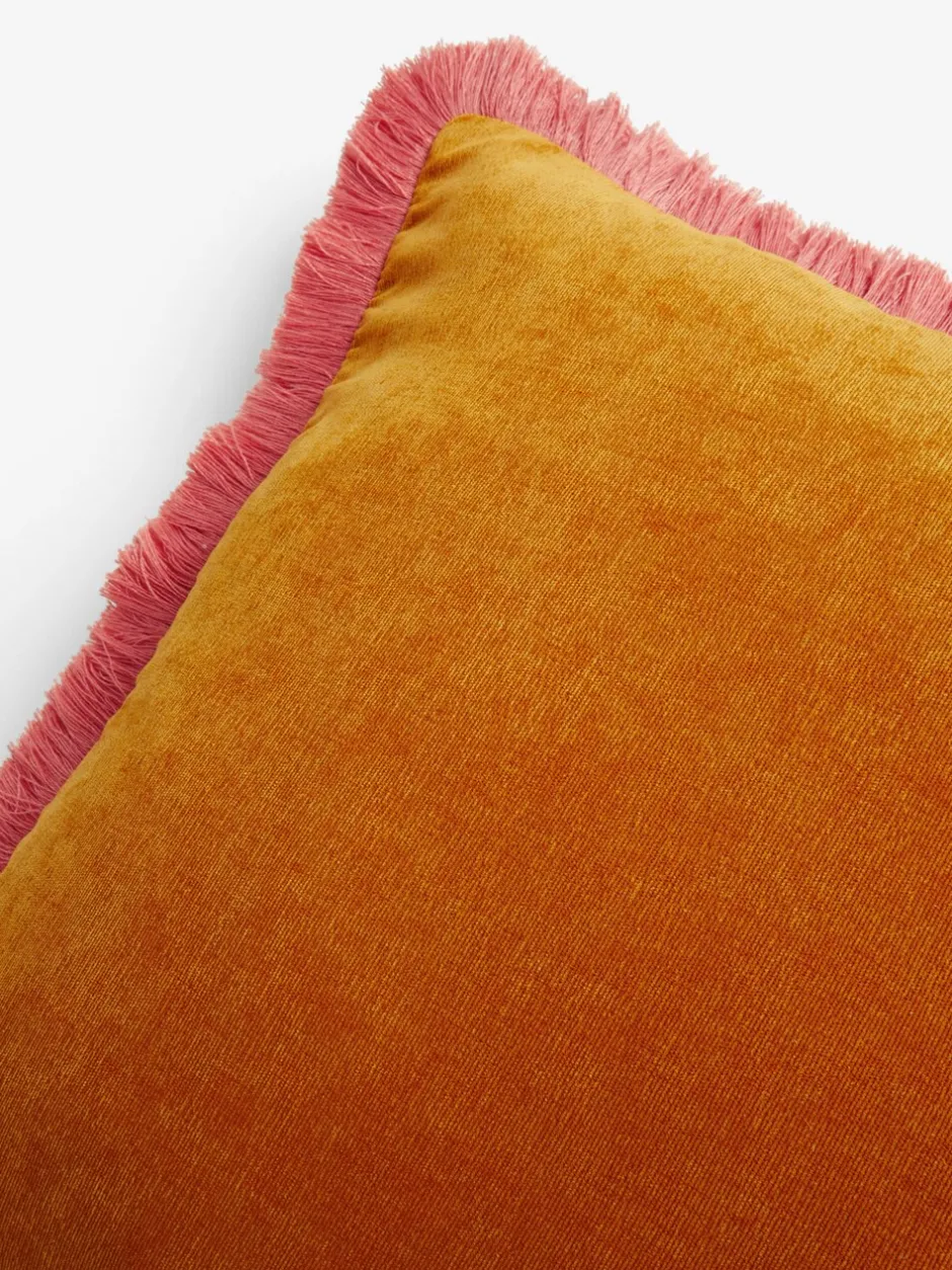 Kussentjes En Plaids|Kussentjes En Plaids|Next Soft Velour Contrast Fringe Cushion