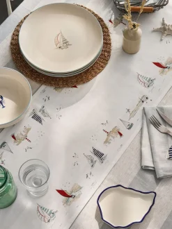 Tafellinnen En Placemats *Sophie Allport - Coastal Boats - Tafelloper