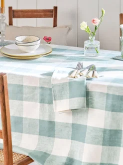 Tafellinnen En Placemats |Sophie Allport Geruite Linnen Tafellaken