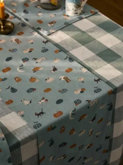 Tafellinnen En Placemats |Sophie Allport Paws & Pumpkins tafelloper
