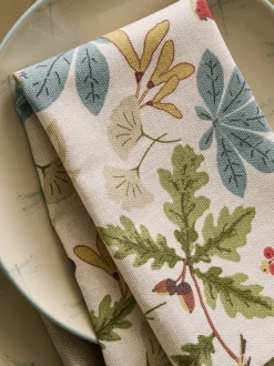 Tafellinnen En Placemats |Sophie Allport Set of 4 Orchard Birds Napkins