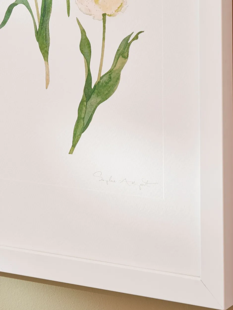Canvassen En Kunst Voor Aan De Wand*Sophie Allport wanddecoratie met multicolor tulpenprint