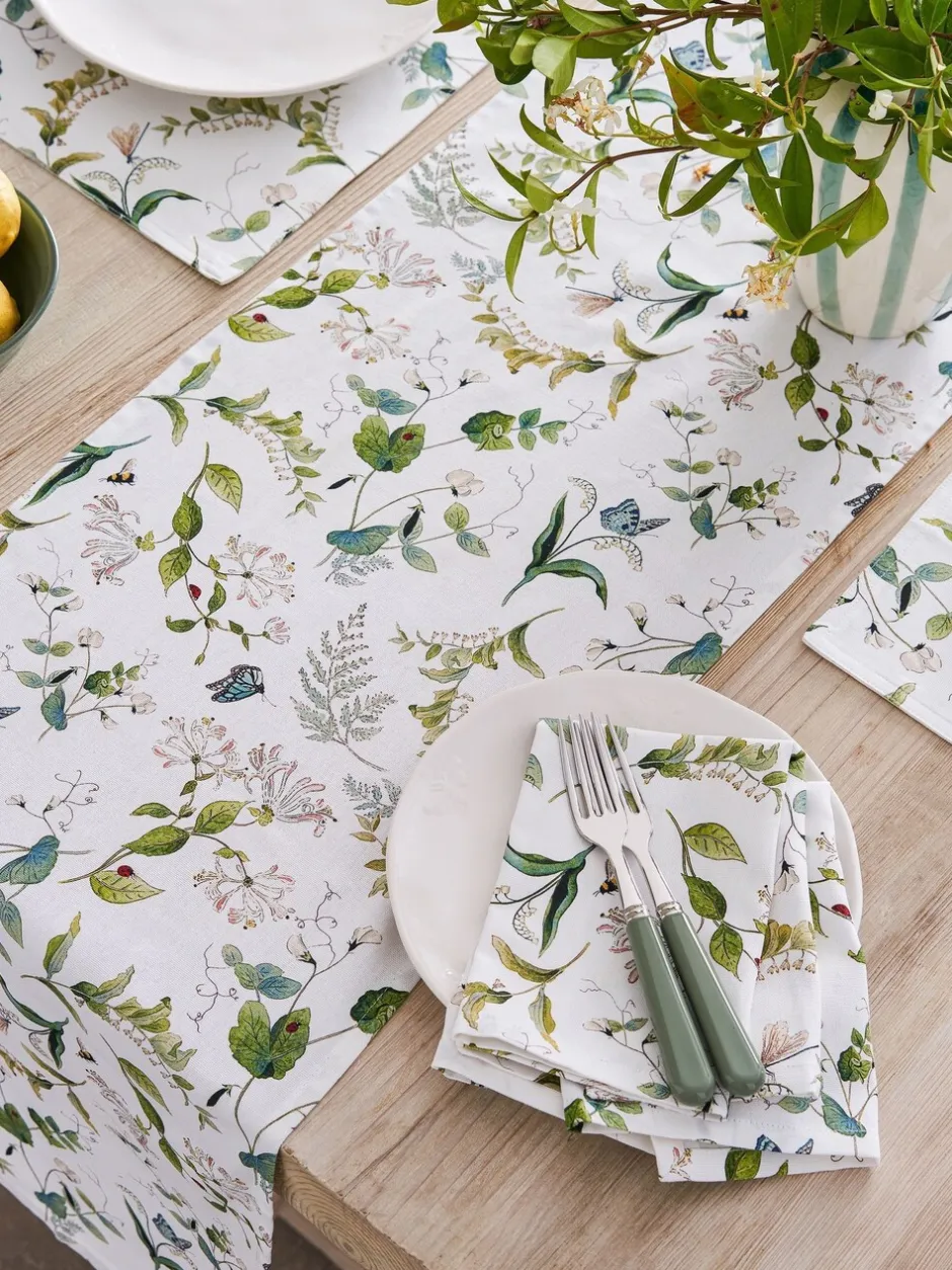 Tafellinnen En Placemats |Sophie Allport Wild Floral Print Cotton Table Runner