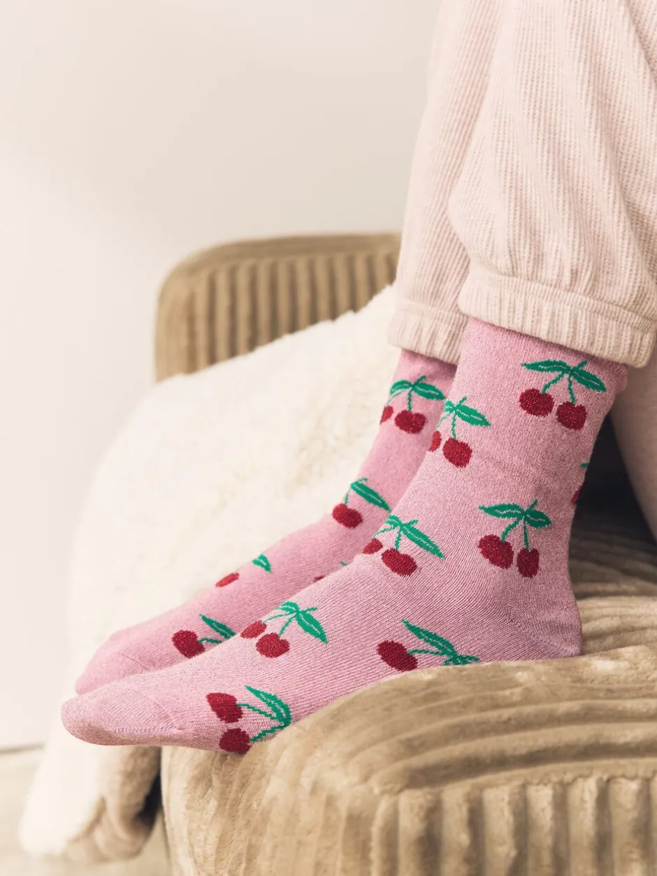 Sokken En Panty's*Next - 1 Pack Ankle Socks in a Gift Box Sparkle Cherries