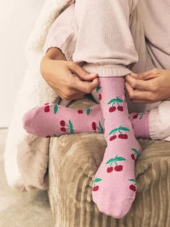 Sokken En Panty's*Next - 1 Pack Ankle Socks in a Gift Box Sparkle Cherries