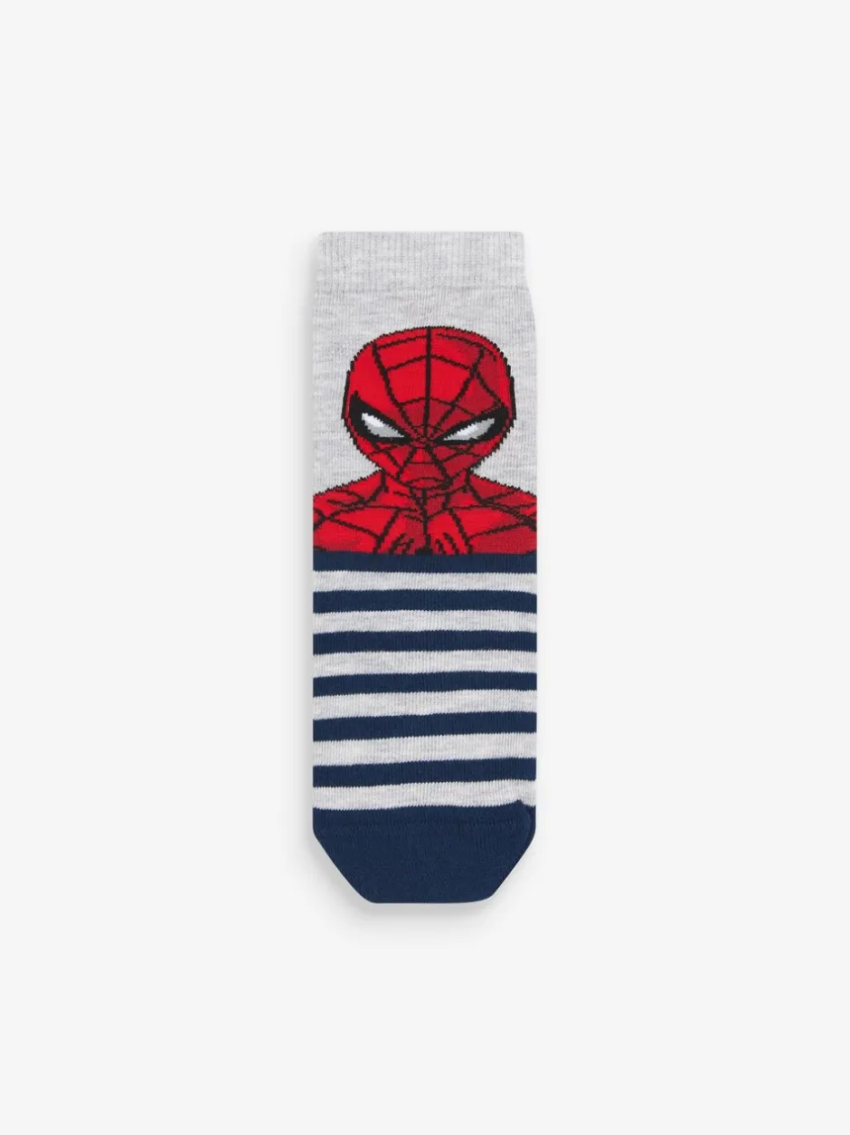 Sokken|Next Spiderman - Verpakking van 5 paar Character sokken met hoog katoengehalte
